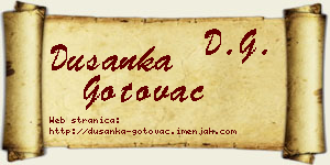 Dušanka Gotovac vizit kartica